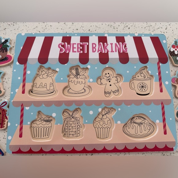 Target Bullseye Christmas Wood Puzzle - Picture 5 of 5